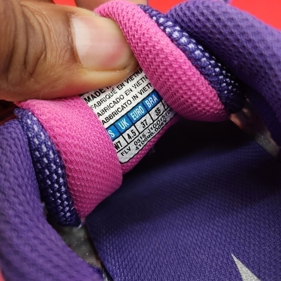 Mizuno Shoe Women's 7 Wave Legend 3  Pearl Gray Pink Purple Running Sneakers - Picture 2 of 12